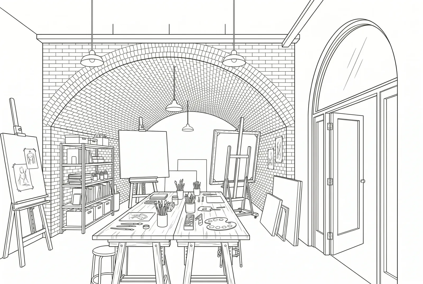 Creative studio inside a railway arch