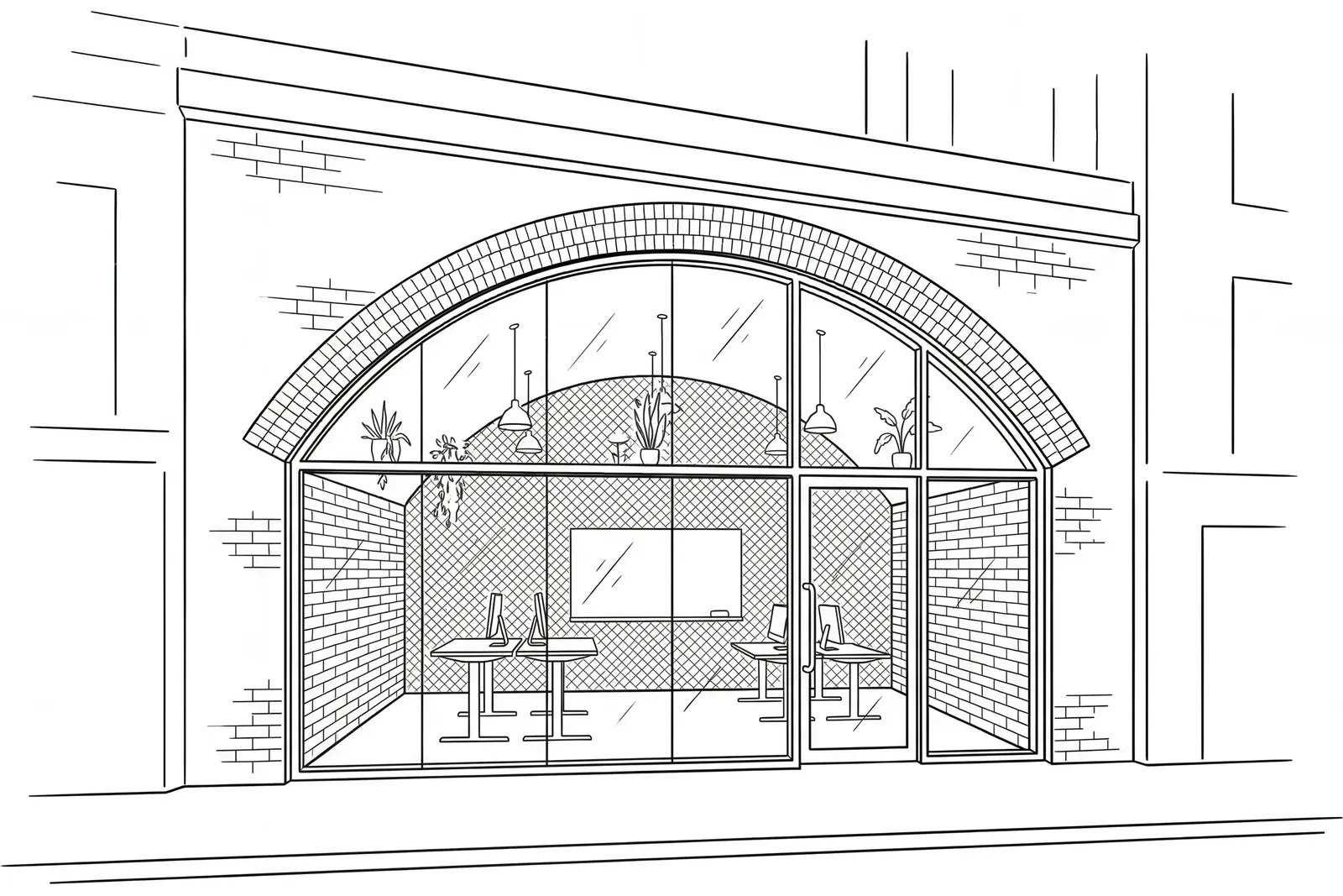 Railway arches in Shoreditch, East London